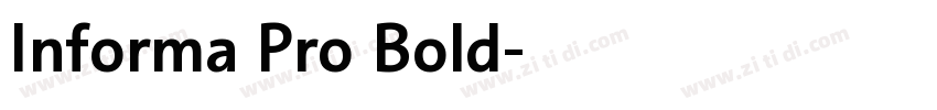 Informa Pro Bold字体转换